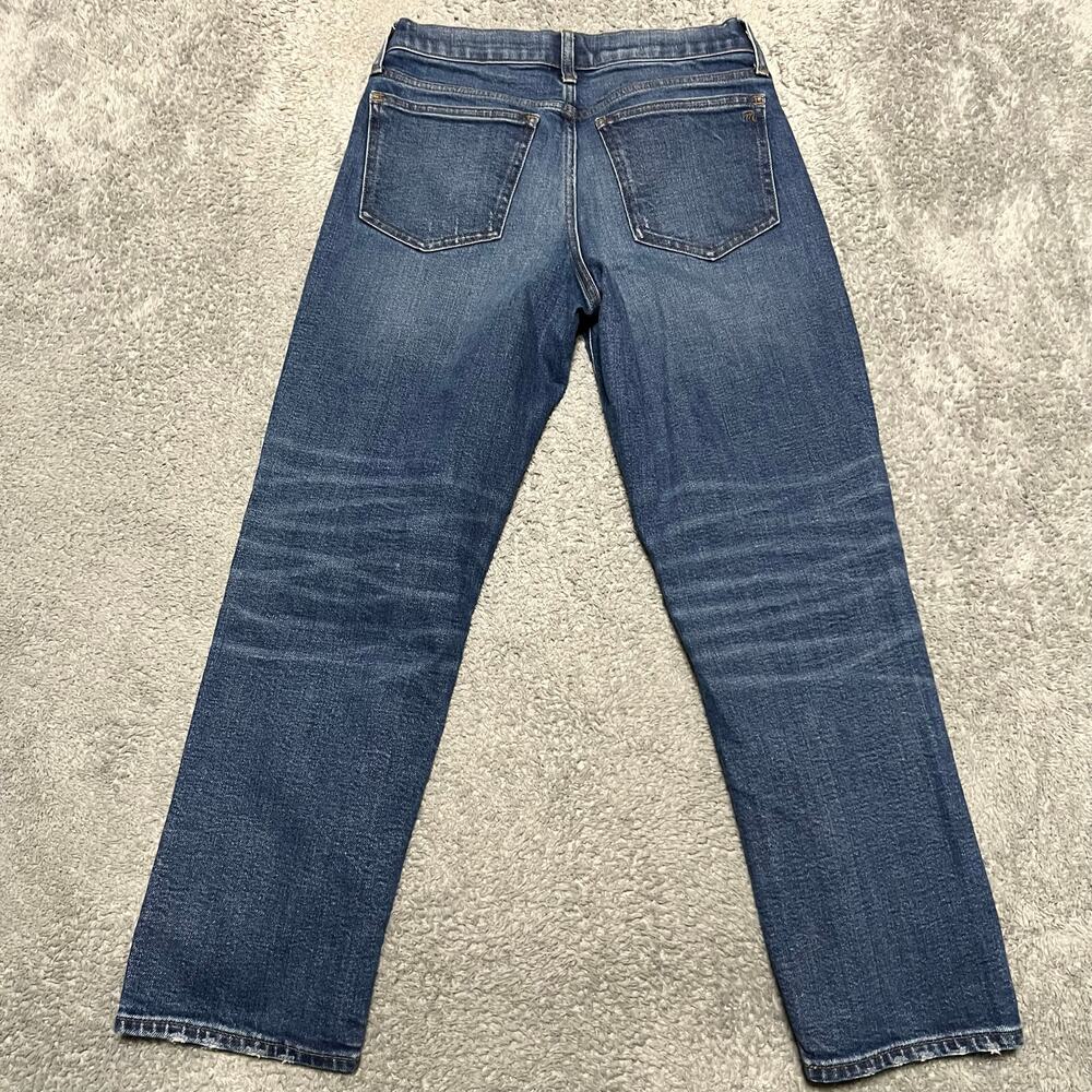 Madewell Women's Straight Leg Maternity Jeans - Blue - Picture 4 of 12